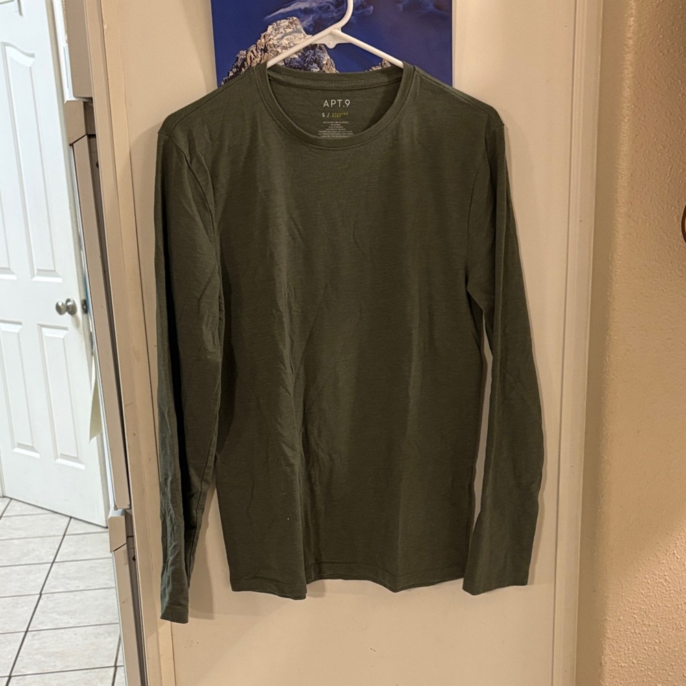 Apt. 9 Men's Forest Green Long Sleeve Tee
